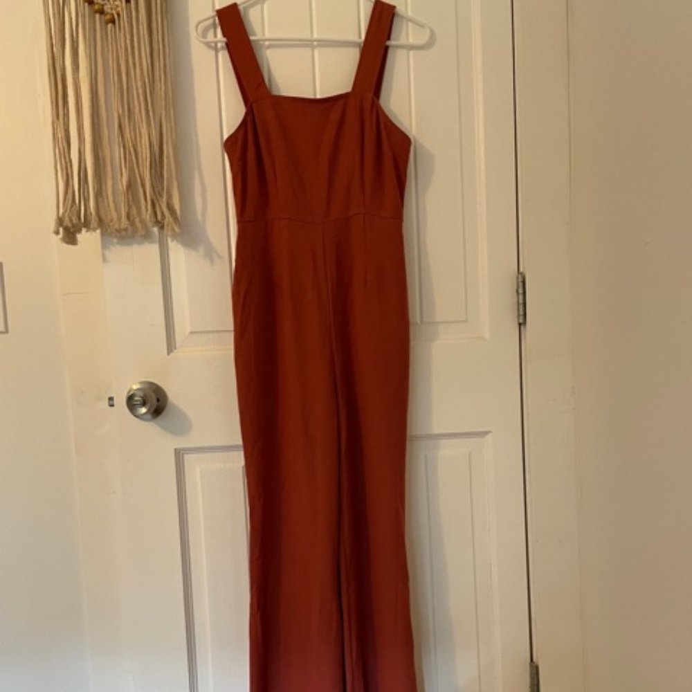Burnt Orange Jumpsuit S Forever21